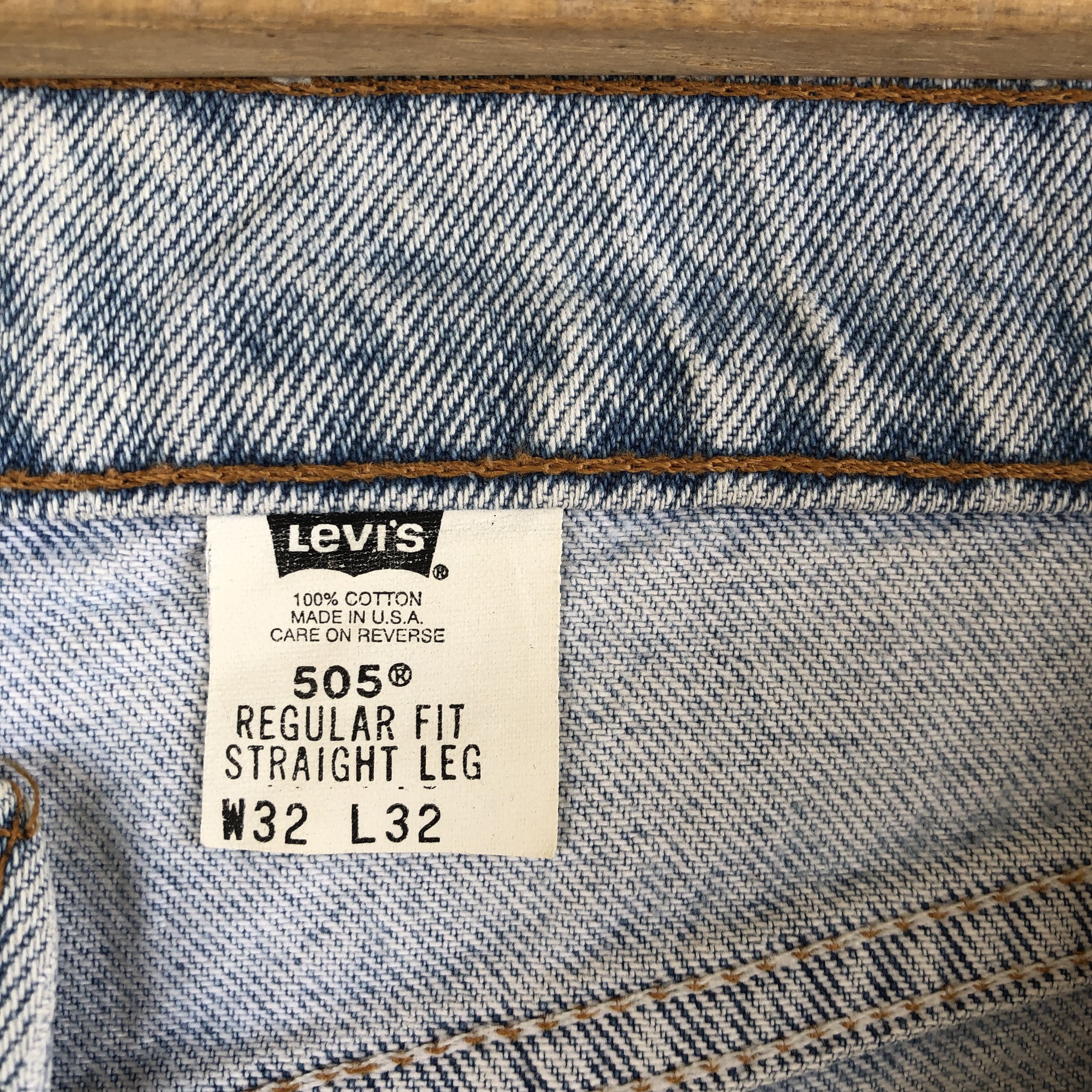 Levi's Vintage Levis Jeans Distressed Light Wash Levis 505 Denim Size US 30 / EU 46 - 8 Thumbnail