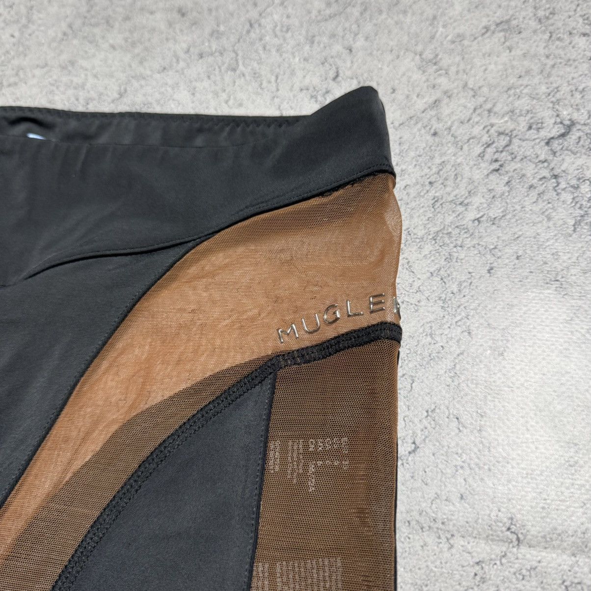 H&M × Mugler Rare Mugler H&M Mesh Panel Stirrup Leggings Size 28" / US 6 / IT 42 - 7 Thumbnail