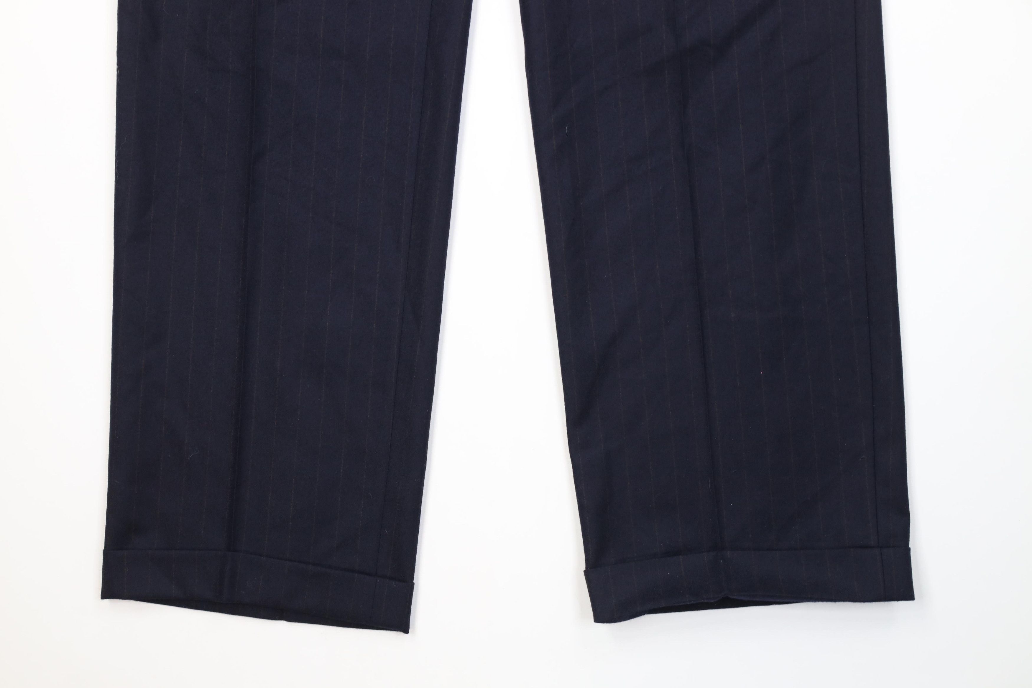 Vintage Vintage 90s Streetwear Knit Wide Leg Chino Pants Striped Size US 38 / EU 54 - 4 Thumbnail