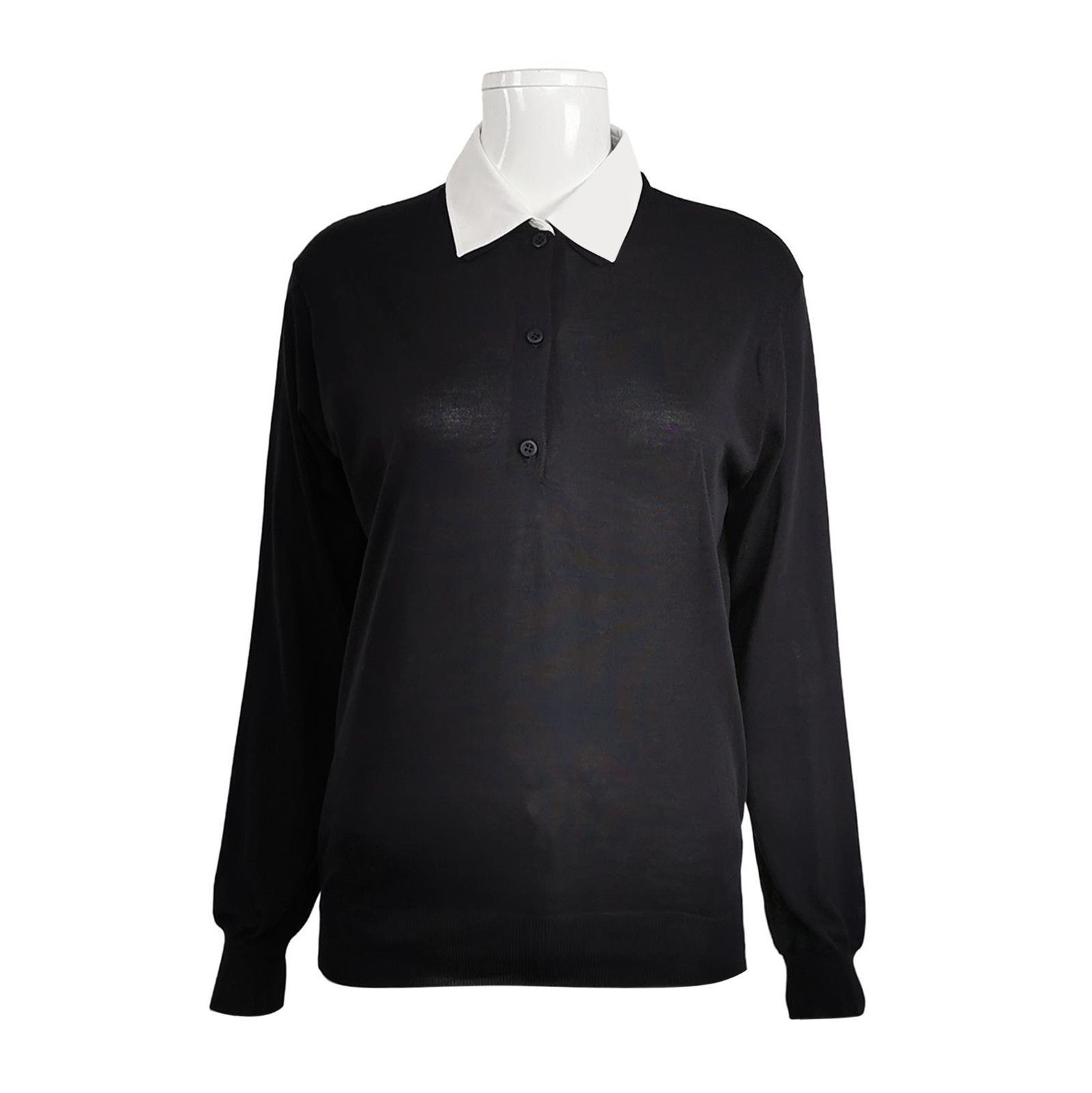 Prada Prada Colorblocked Knit Polo Shirt . Size S / US 4 / IT 40 - 1 Thumbnail