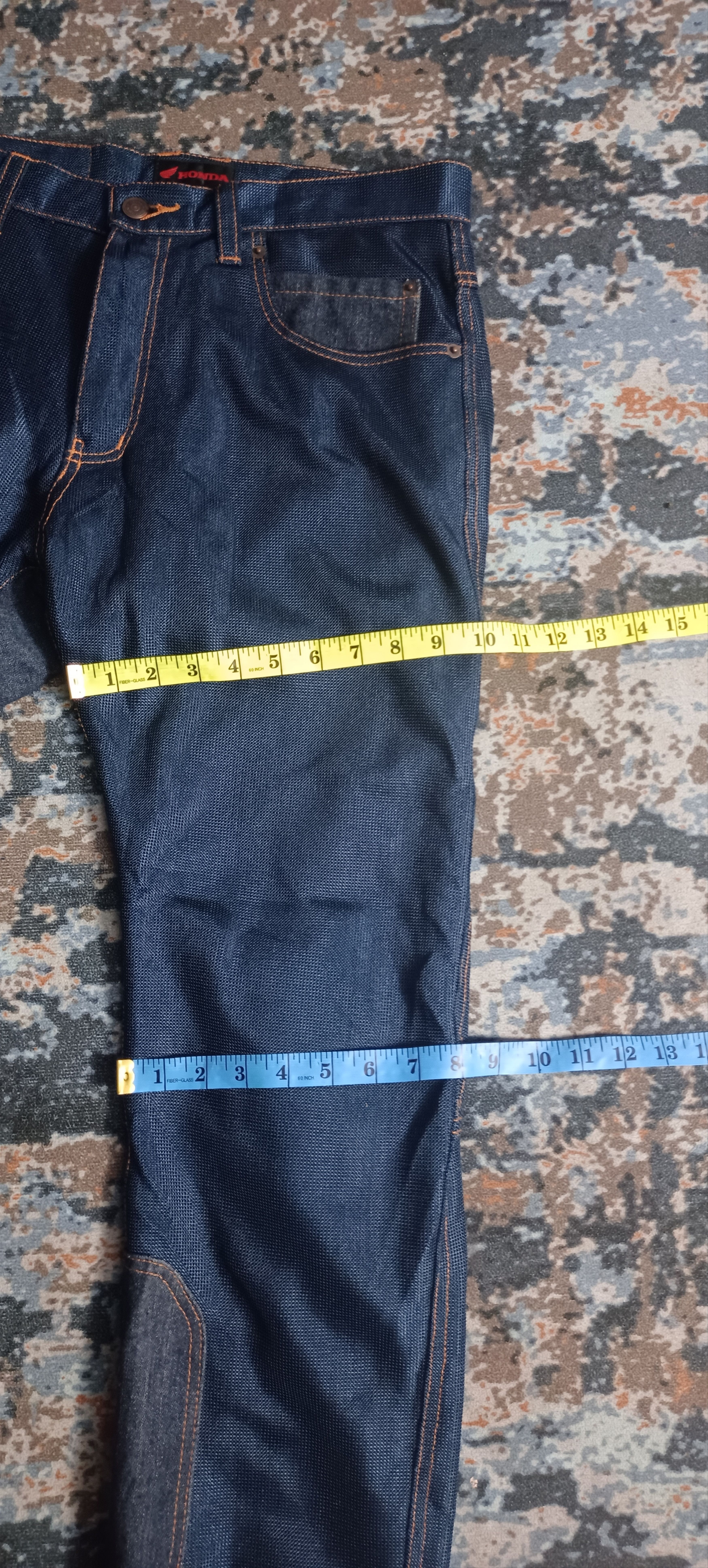 Honda × Japanese Brand × Vintage Honda Mesh Denim Style Pants OSYEX - X23 Size US 32 / EU 48 - 15 Thumbnail