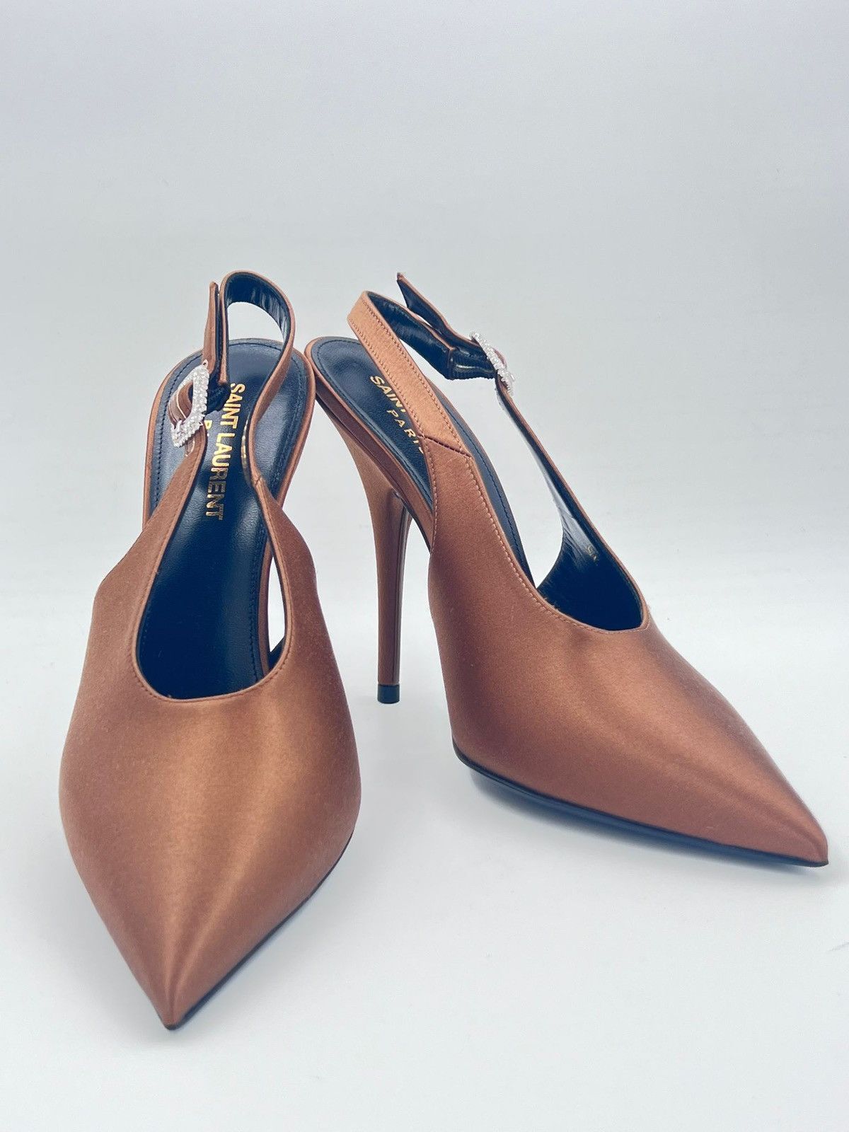 Saint Laurent Paris New Saint Laurent Yasmeen Pump Sandals IT 38/ US 8 Size US 8 / IT 38 - 6 Thumbnail
