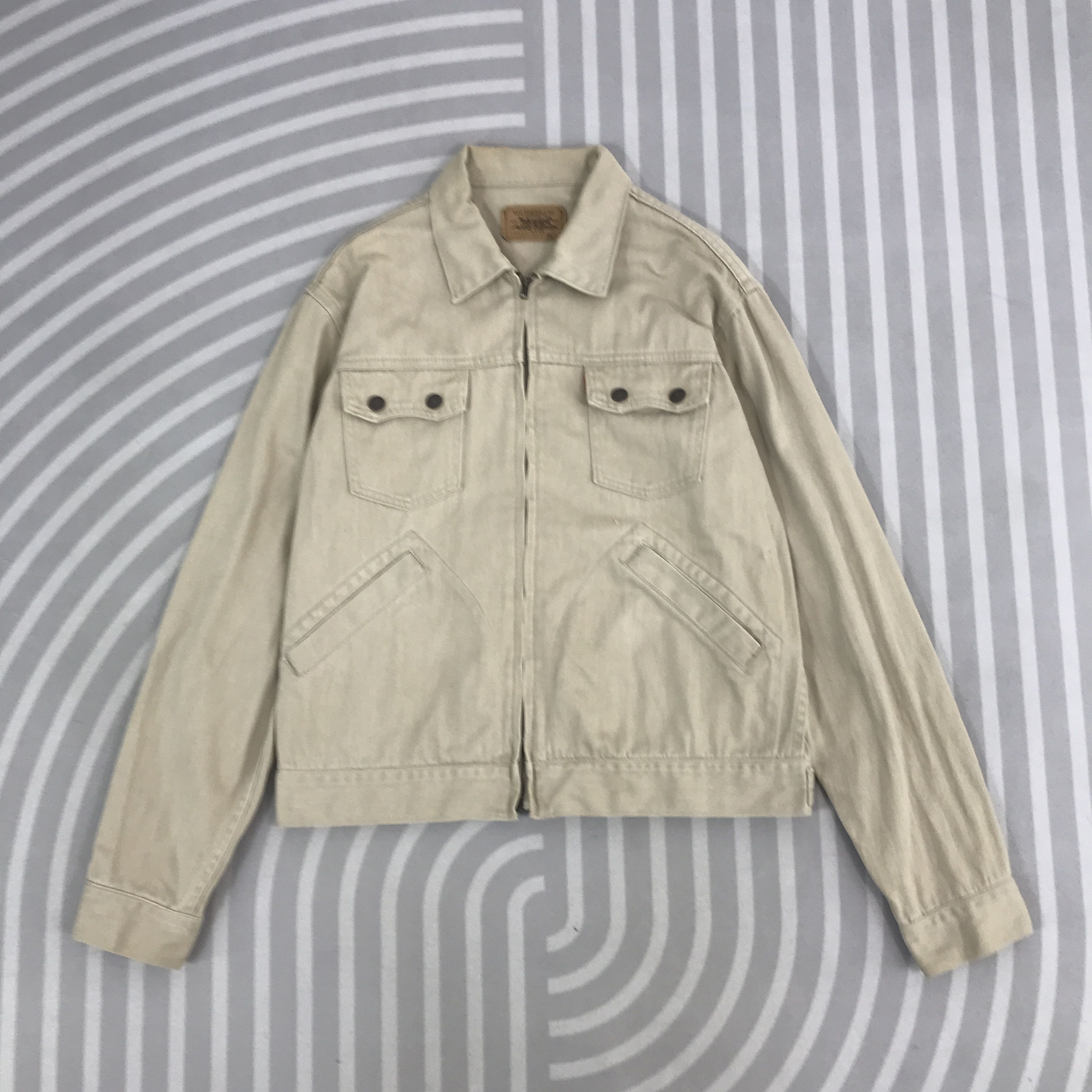 Levi's × Levi's Vintage Clothing × Vintage Vintage Levis Oren Tag Strauss Zipper Jacket Size US L / EU 52-54 / 3 - 1 Thumbnail