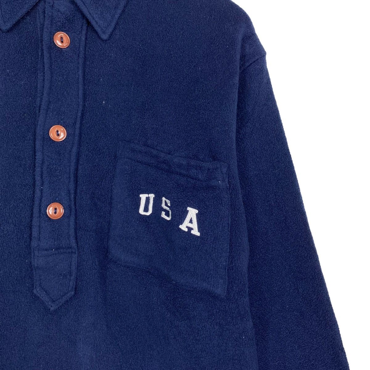 Polo Ralph Lauren × RRL Ralph Lauren × Ralph Lauren Vintage Polo Sports USA Spellout Fleece Size US M / EU 48-50 / 2 - 6 Thumbnail