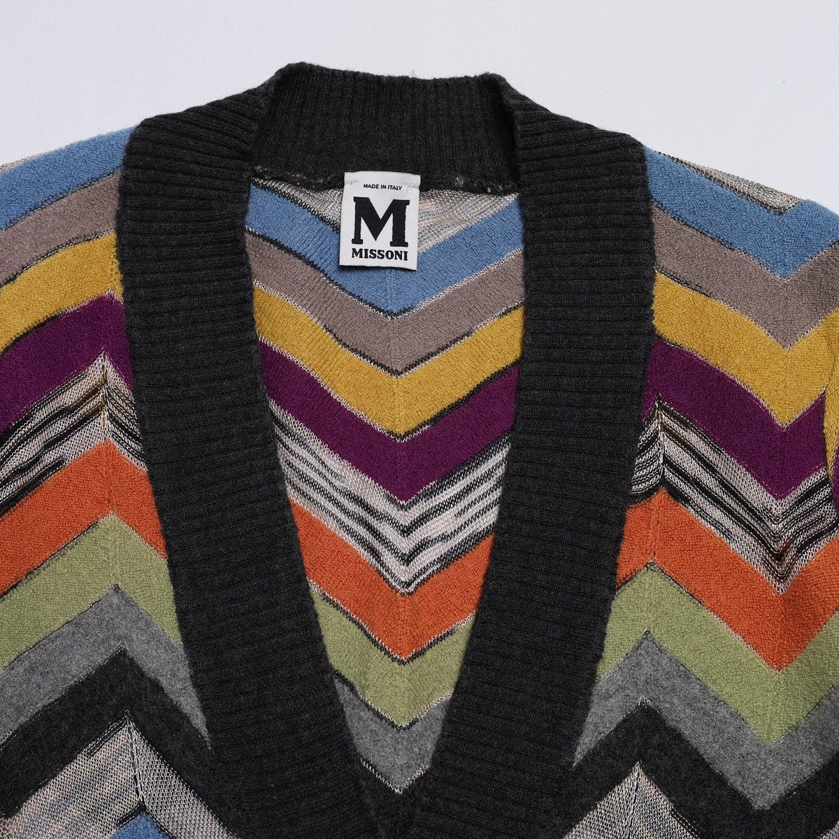 Missoni Missoni M Wool Viscose Multicolor Cardigan Sweater Mesh Size M / US 6-8 / IT 42-44 - 5 Thumbnail