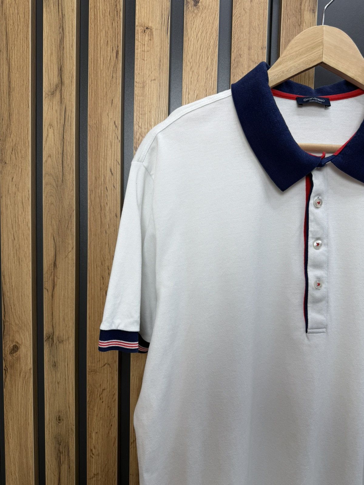 Gran Sasso Gran Sasso Italy White Polo Shirt Size 58 Size US XXL / EU 58 / 5 - 2 Thumbnail