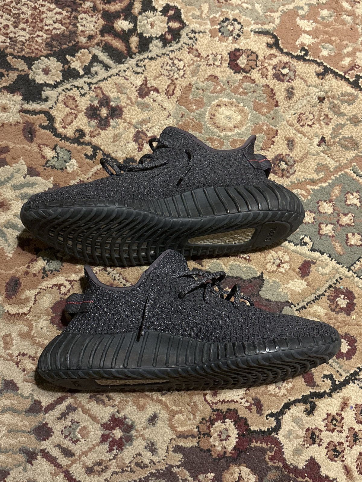 Yeezy Adidas Yeezy Boost 350 V2 Static Black Size US 13 / EU 46 - 2 Thumbnail
