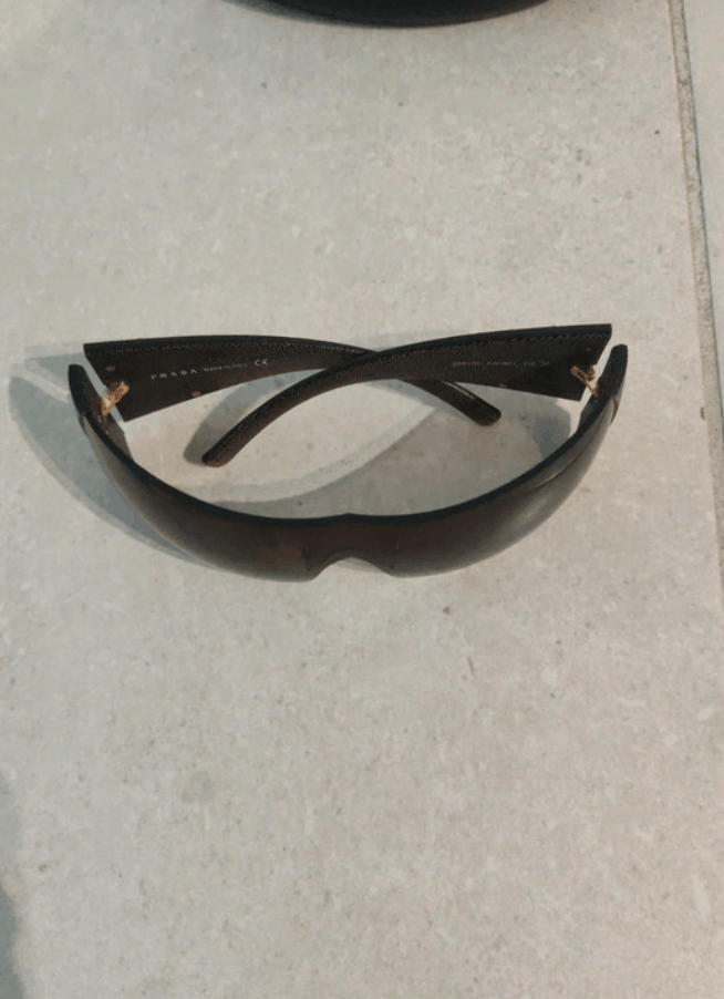 Prada PRADA Sunglasses Flame 2004 Star Mask Fire Chrome Silver Size ONE SIZE - 9 Thumbnail