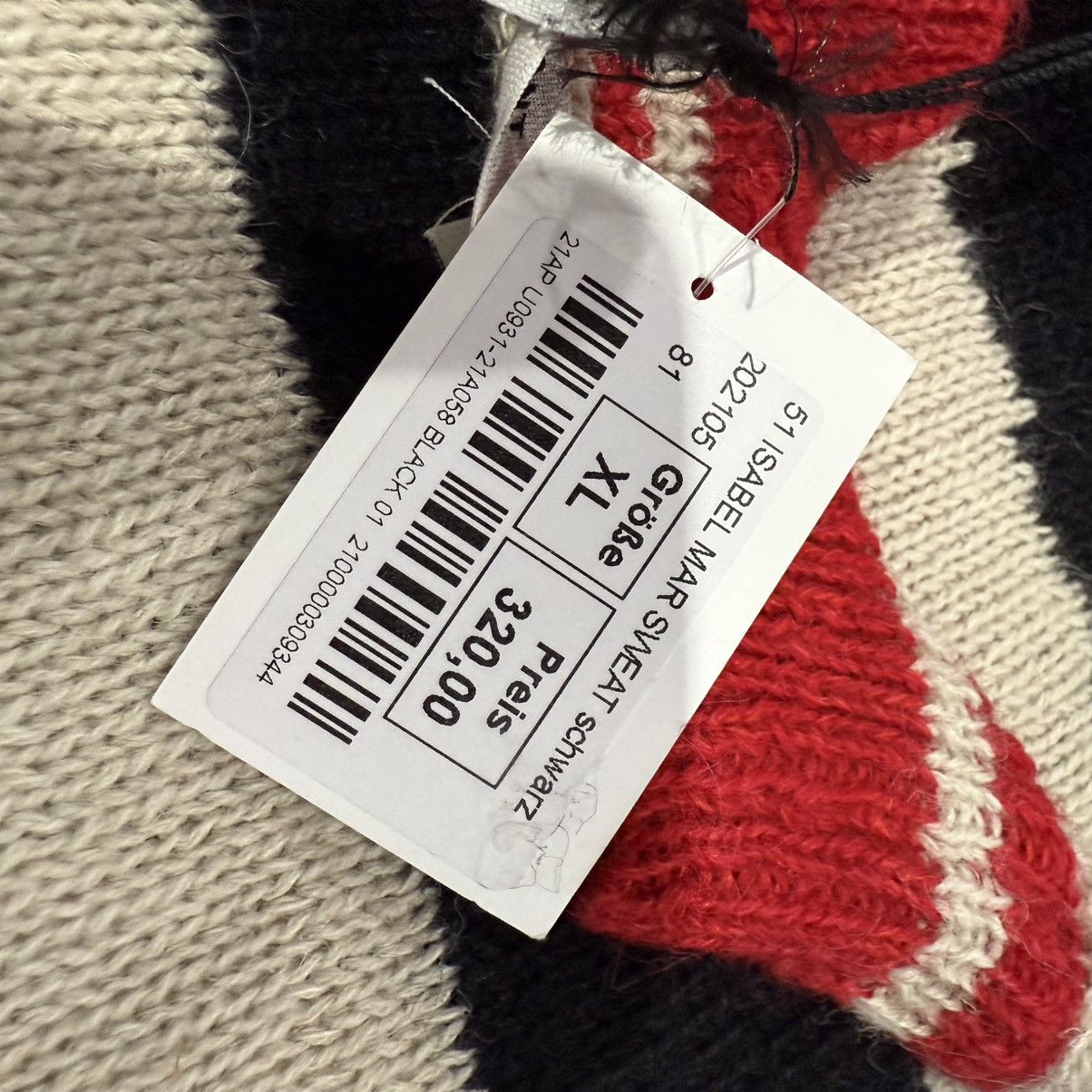 Isabel Marant Solwy Striped Alpaca-Blend Sweater Size US XL / EU 56 / 4 - 5 Thumbnail