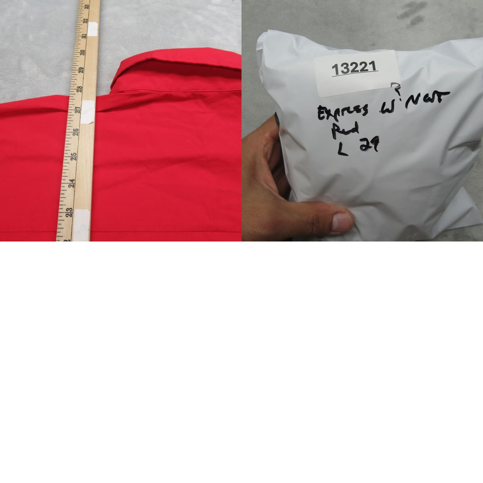 Express VINTAGE? No - Express Shirt Womens Large Red Button-Up Long Sleeve Casual NEW Size L / US 10 / IT 46 - 9 Thumbnail