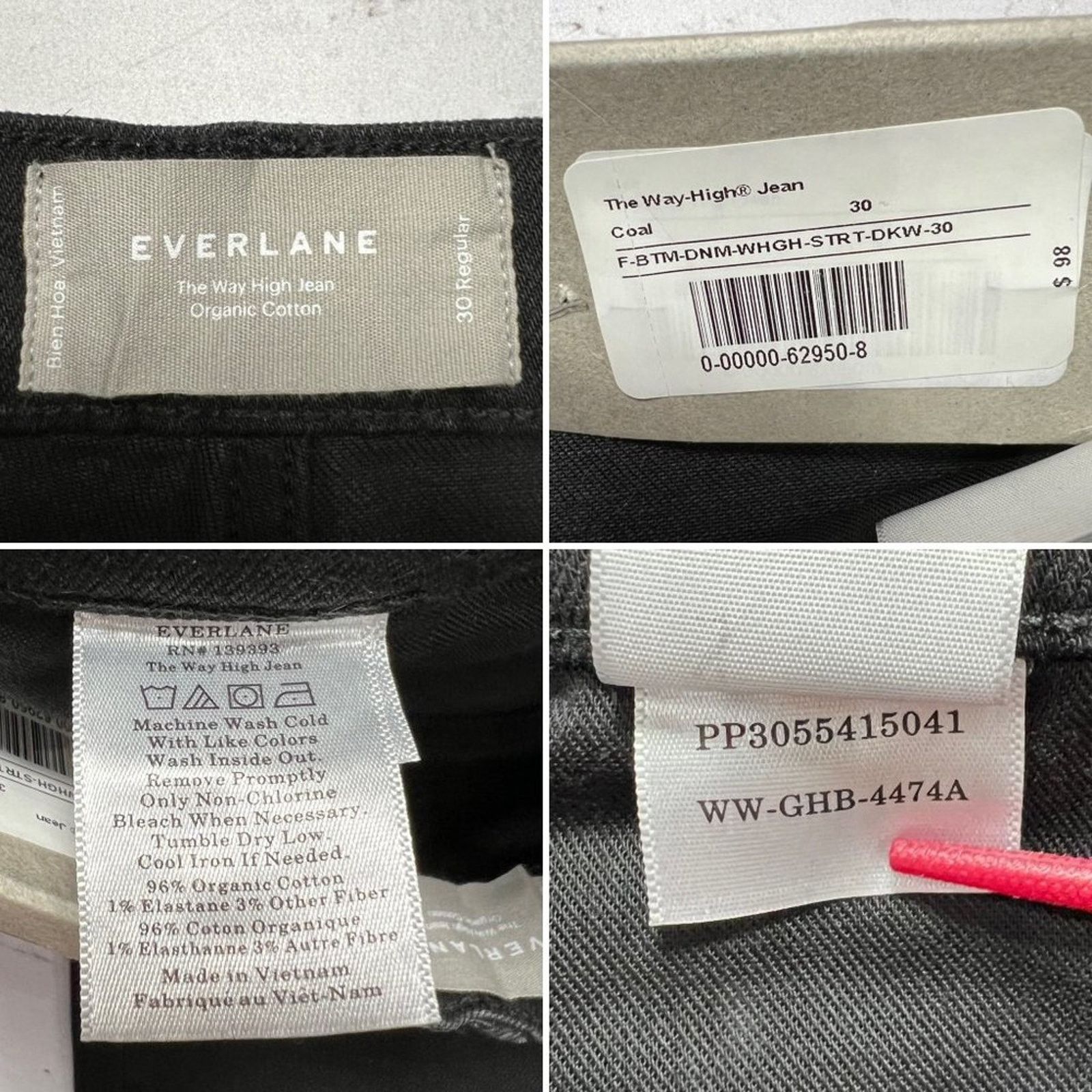 Everlane Everlane Way High Straight Jean Black Size 30 Size 30" / US 8 / IT 44 - 6 Thumbnail