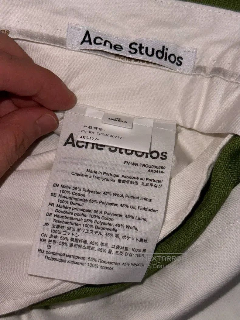 Acne Studios Acne Studios Green Tailored Trousers / Green Suit Pants Size 34S - 7 Thumbnail