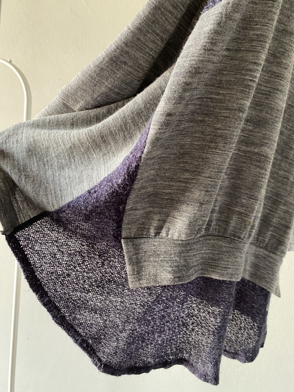 Y's Y’s Yohji Yamamoto Gray Layered Hem Knit Top Size XS / US 0-2 / IT 36-38 - 8 Thumbnail