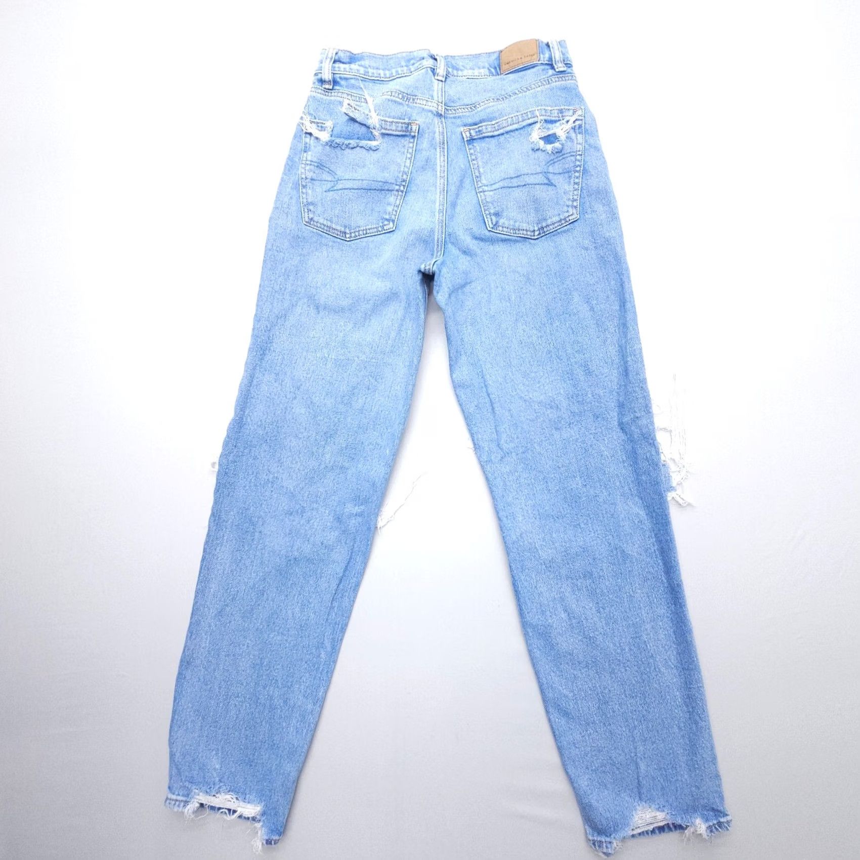 American Eagle Outfitters American Eagle Outfitters Jeans Size 2 Straight 5-Pocket Denim Light Wash Blue Women's Vintage No Rise High Rise 10.5in Size 26" / US 2 / IT 38 - 2 Thumbnail