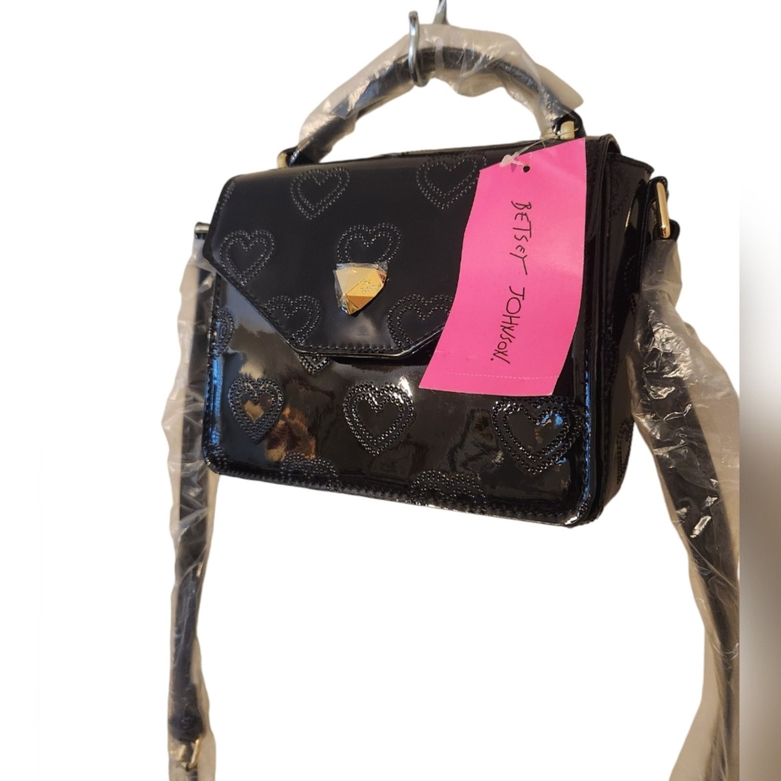 Betsey Johnson NWT Betsey Johnson Quilted Hearts Top Handle Crossbody Bag Size ONE SIZE - 6 Thumbnail