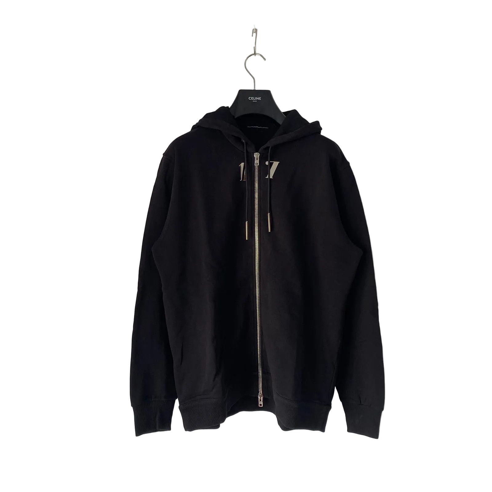Givenchy Black Metallic 17 Oversized Zip Hoodie Size US XS / EU 42 / 0 - 1 Thumbnail