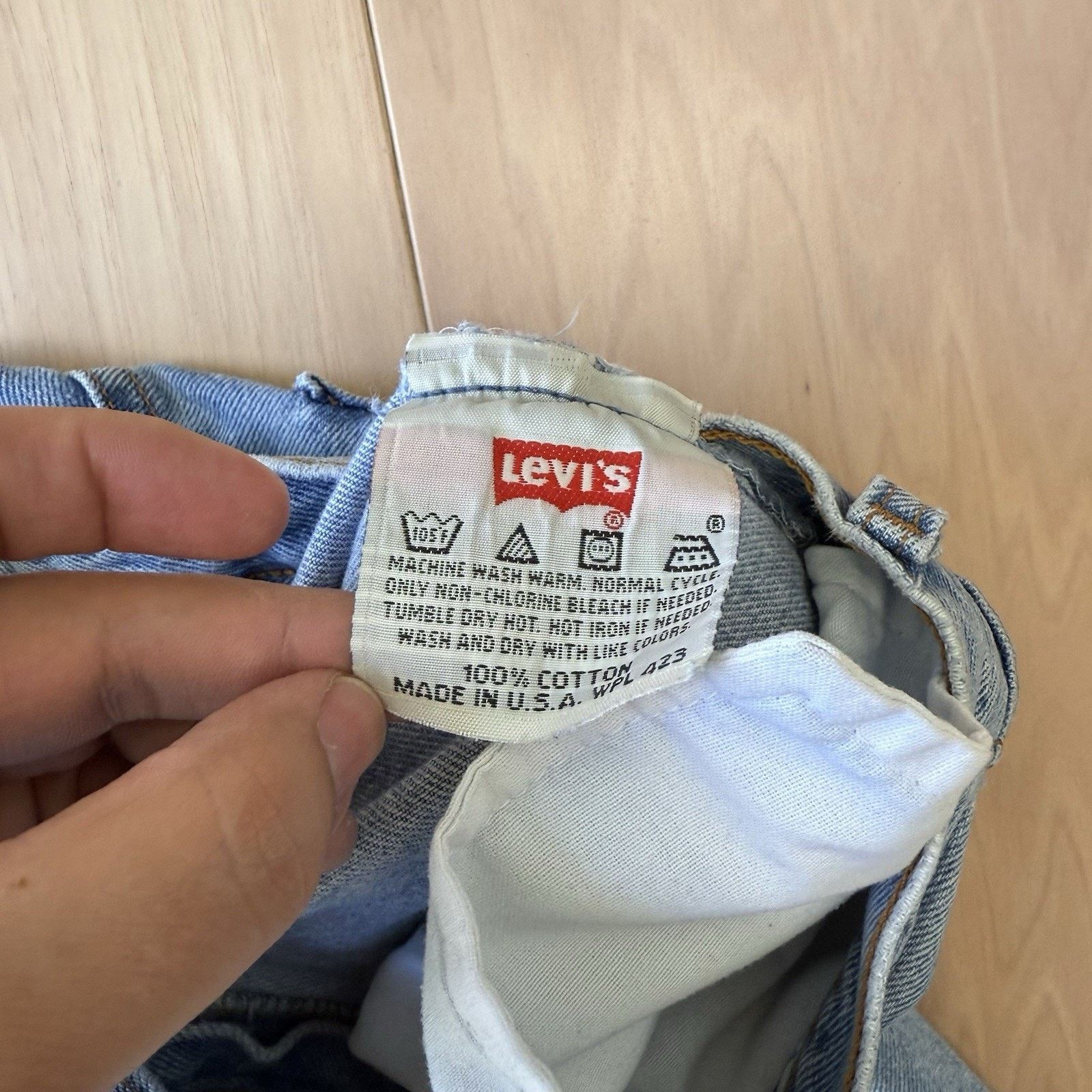 Levi's × Vintage Vintage Levis 501 Jeans 24 Blue 90s Denim Made in USA Size US 26 / EU 42 - 5 Thumbnail