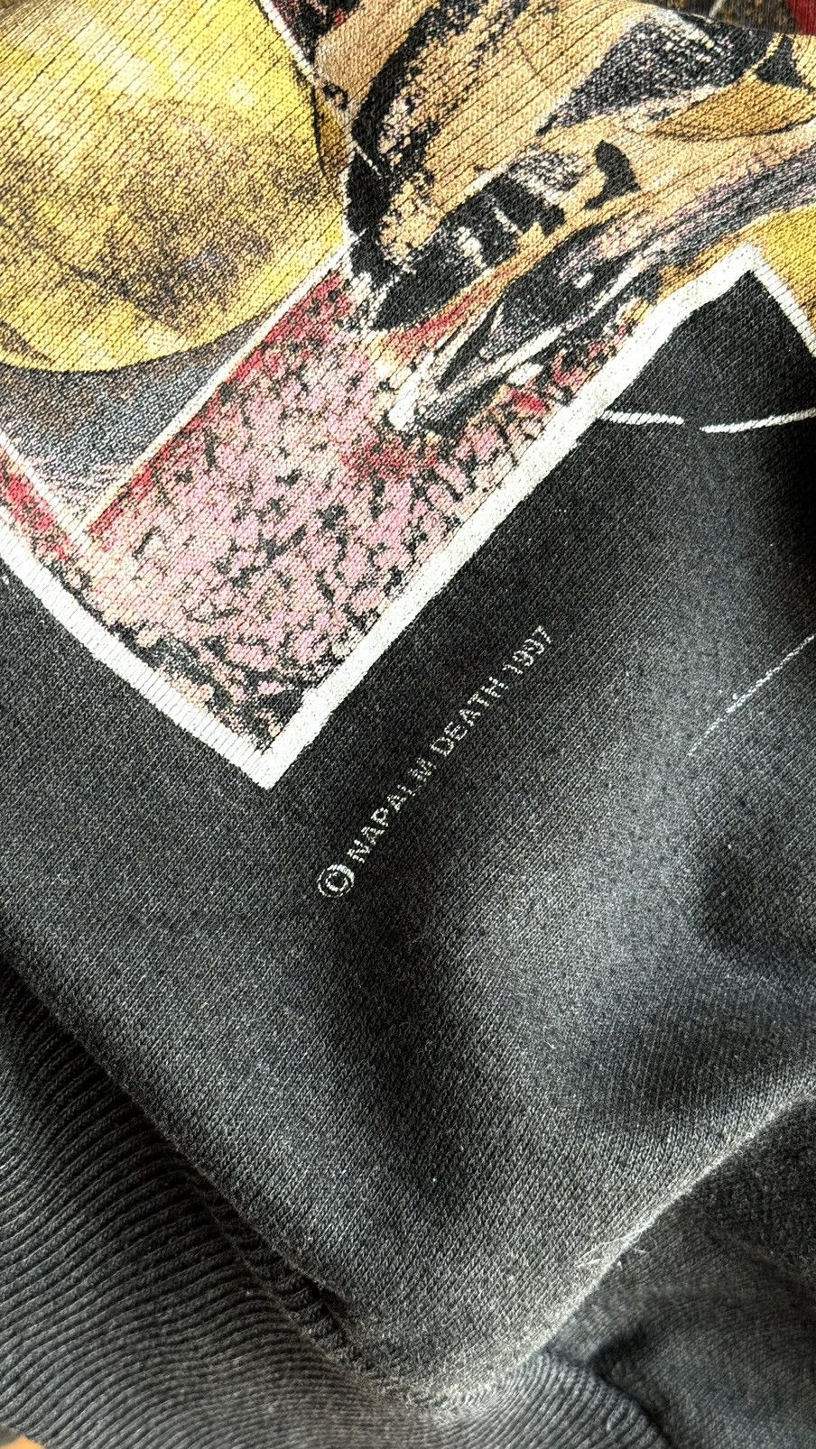 Band Tees × Vintage VINTAGE VERY RARE 1997 NAPALM DEATH HOODIE Size US XL / EU 56 / 4 - 6 Thumbnail