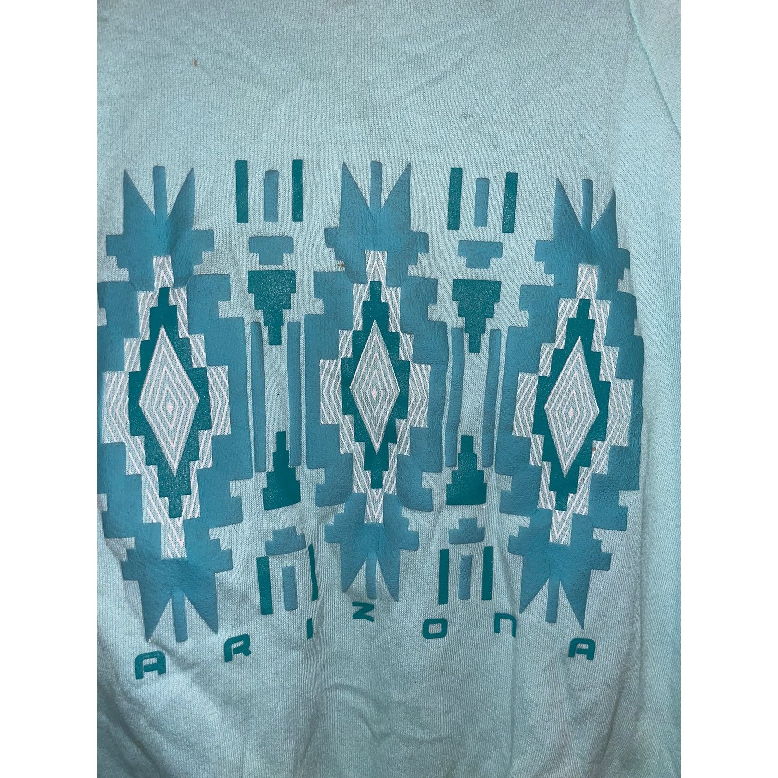 Jerzees Vintage Arizona Sweatshirt Crewneck Native Blue VTG 90s M Size US M / EU 48-50 / 2 - 3 Thumbnail