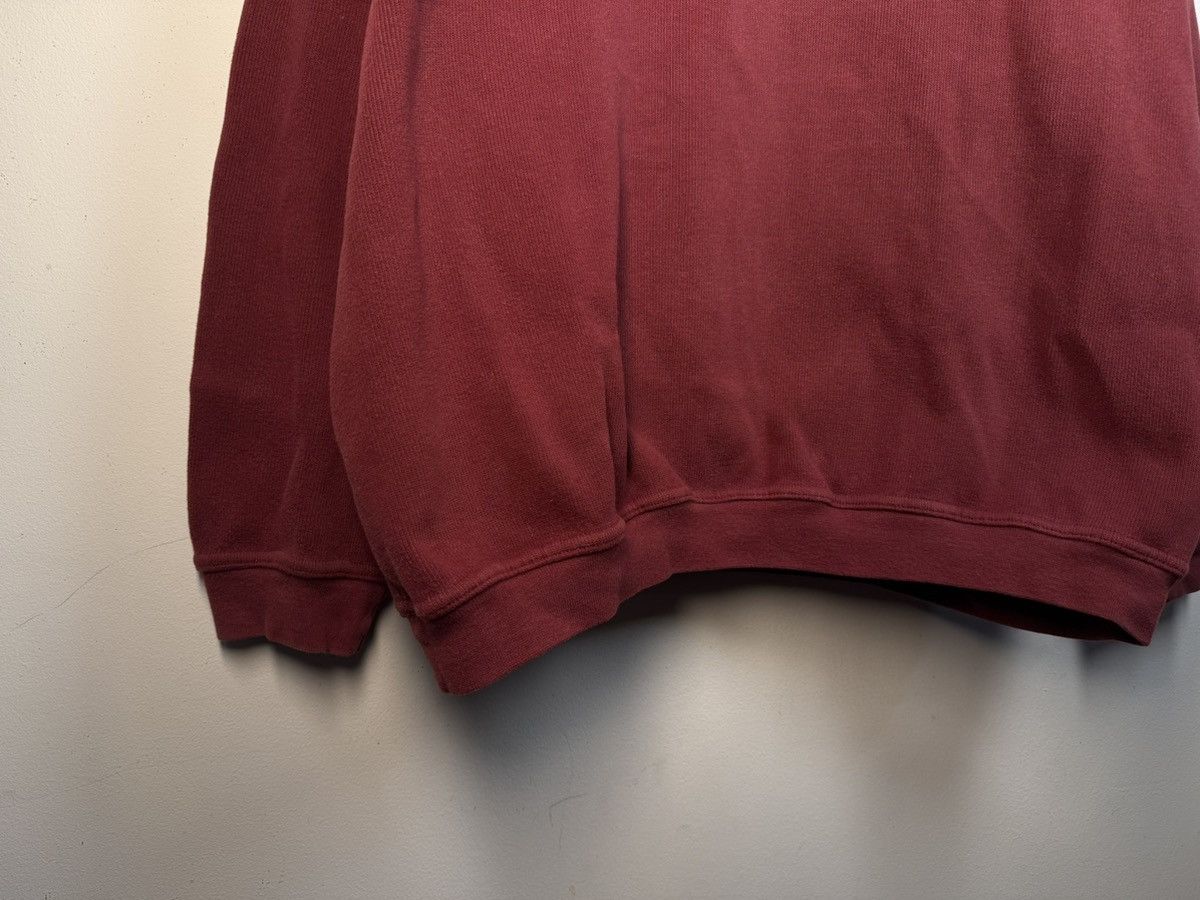 Yves Saint Laurent 90s YSL Sweatshirt 1/4 Quarter Zip Red Vintage Sweater Size US L / EU 52-54 / 3 - 15 Thumbnail