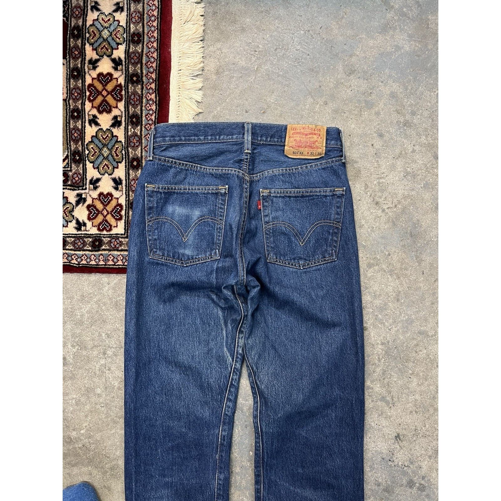 Levi's Levis 501 XX Vintage 2003 Jeans Dark Wash Fade Men’s 31x32.5 Size US 31 - 8 Thumbnail