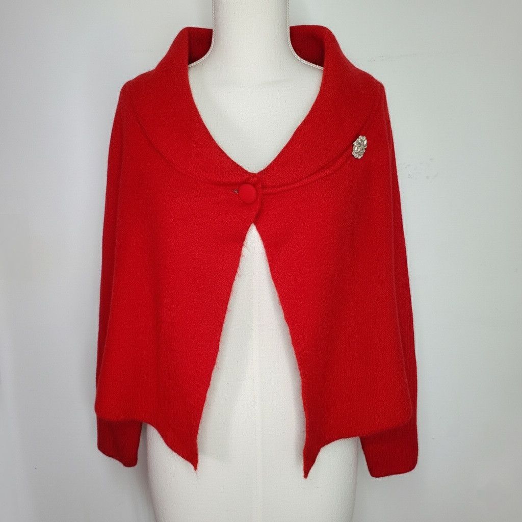 Other Adrienne Vittadini Size S Sweater Shrug Jacket Thick Knit Size S / US 4 / IT 40 - 8 Thumbnail