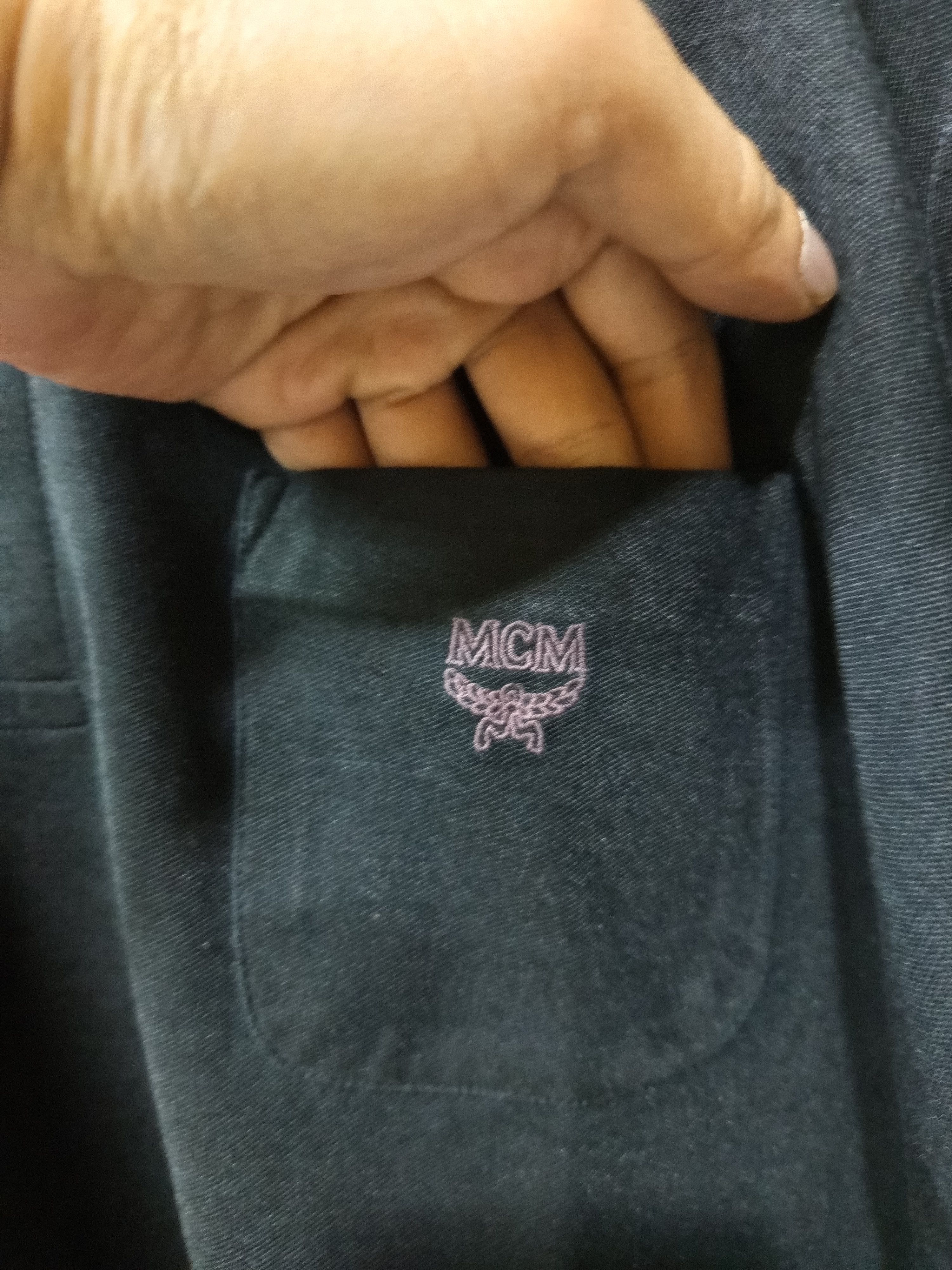 MCM Vintage MCM Long Sleeve Polo Shirt Logo Pocket Size US L / EU 52-54 / 3 - 4 Thumbnail