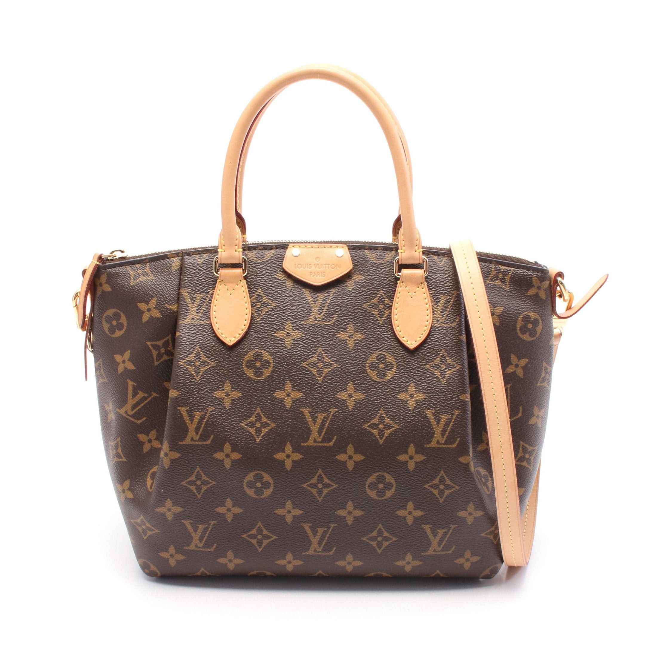 Louis Vuitton Louis Vuitton Turen Pm Monogram Handbag Leather Brown Size ONE SIZE - 1 Thumbnail