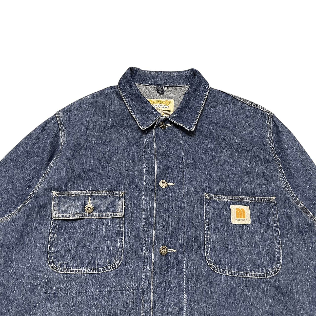 Japanese Brand Vintage Machope Chore Work Denim Jacket Size US M / EU 48-50 / 2 - 2 Thumbnail