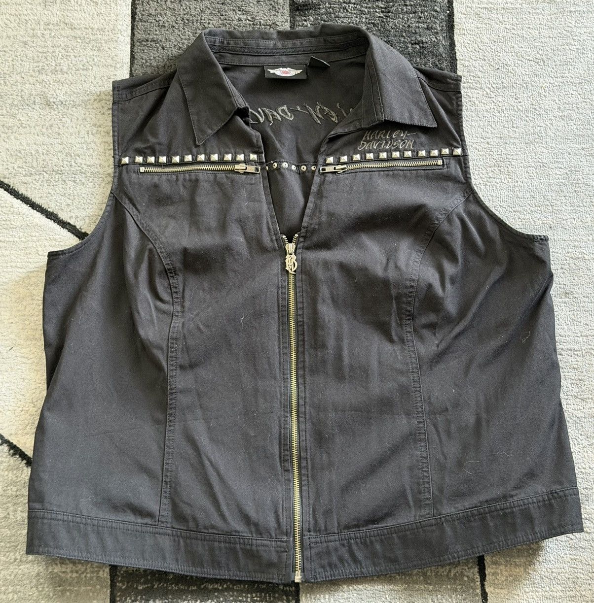 Harley Davidson Studded Harley Davidson Vest Size US M / EU 48-50 / 2 - 1 Thumbnail