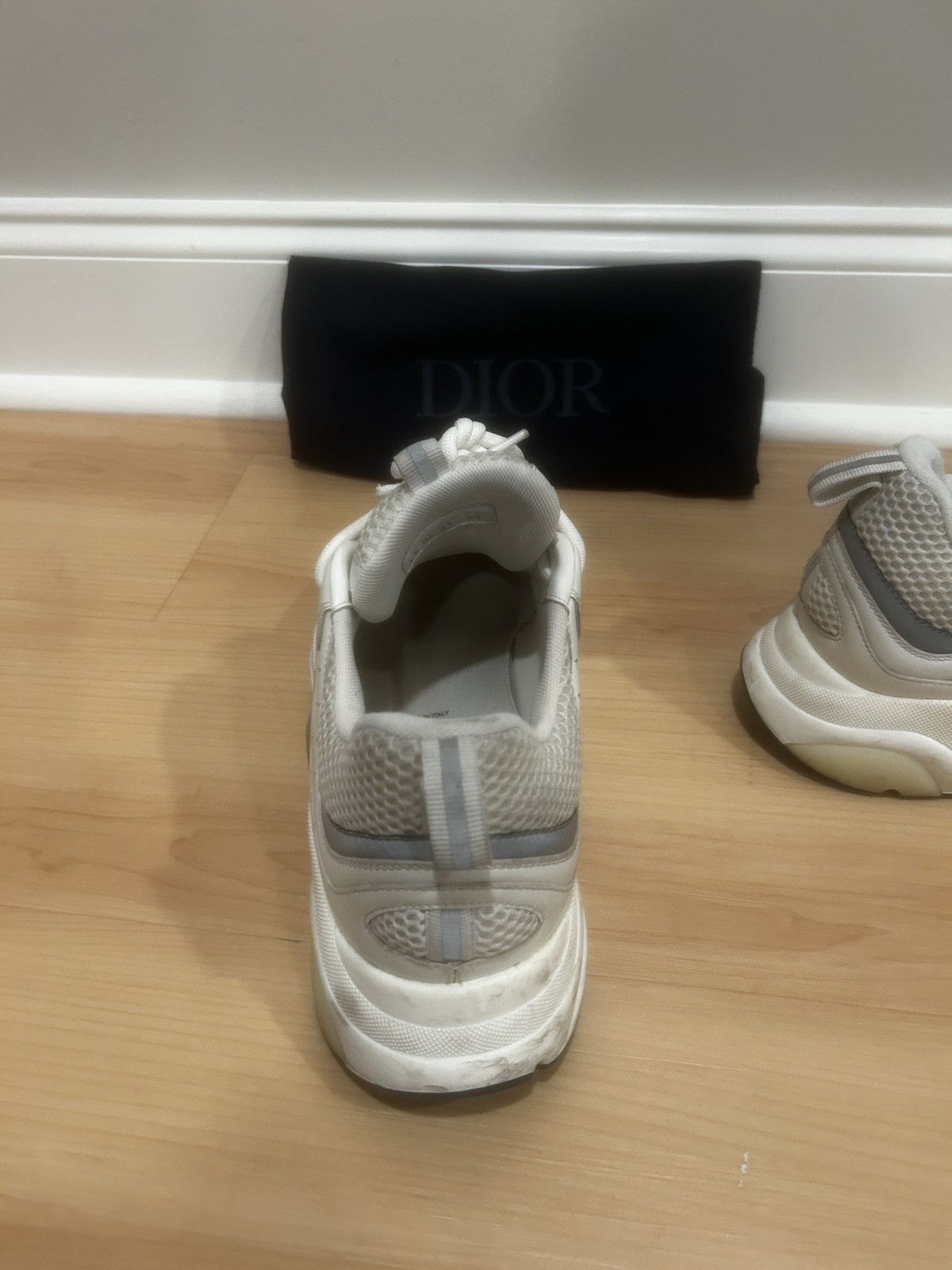 Dior Dior B22 Sneakers – White / Silver Size US 11 / EU 44 - 9 Thumbnail