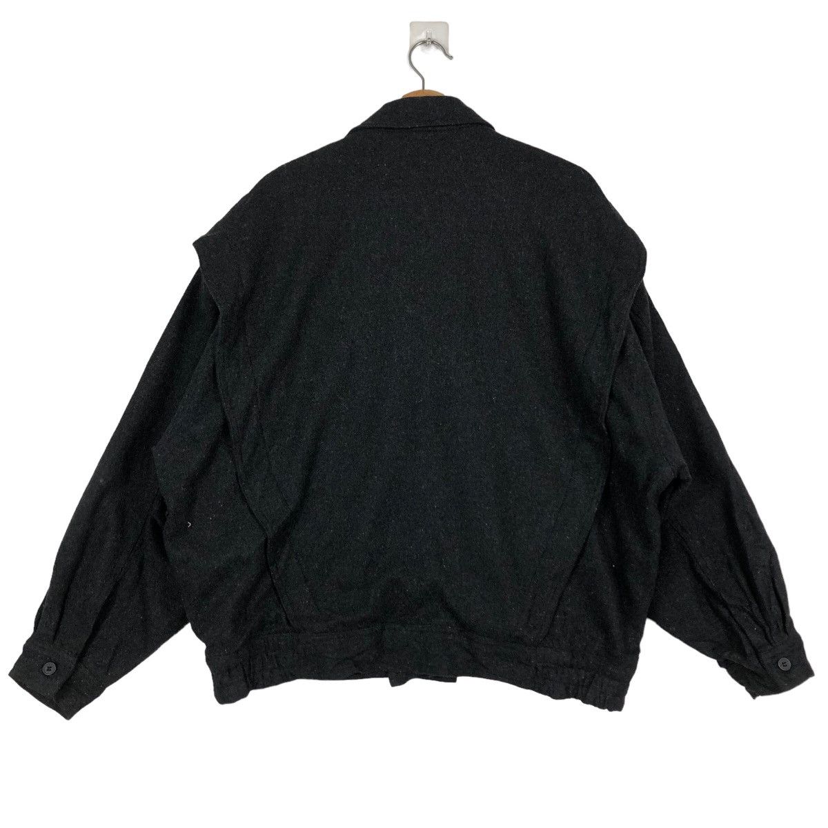 Japanese Brand Vintage Wool Bomber Jacket Riot Riot Mile Stone IsseyMiyake Size US L / EU 52-54 / 3 - 8 Thumbnail