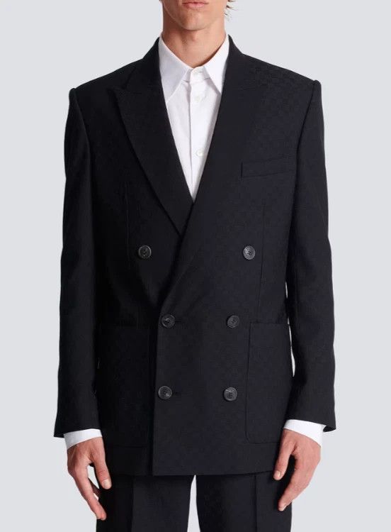 Balmain o1loc1c1125 Blazers in Black Size 46R - 3 Thumbnail