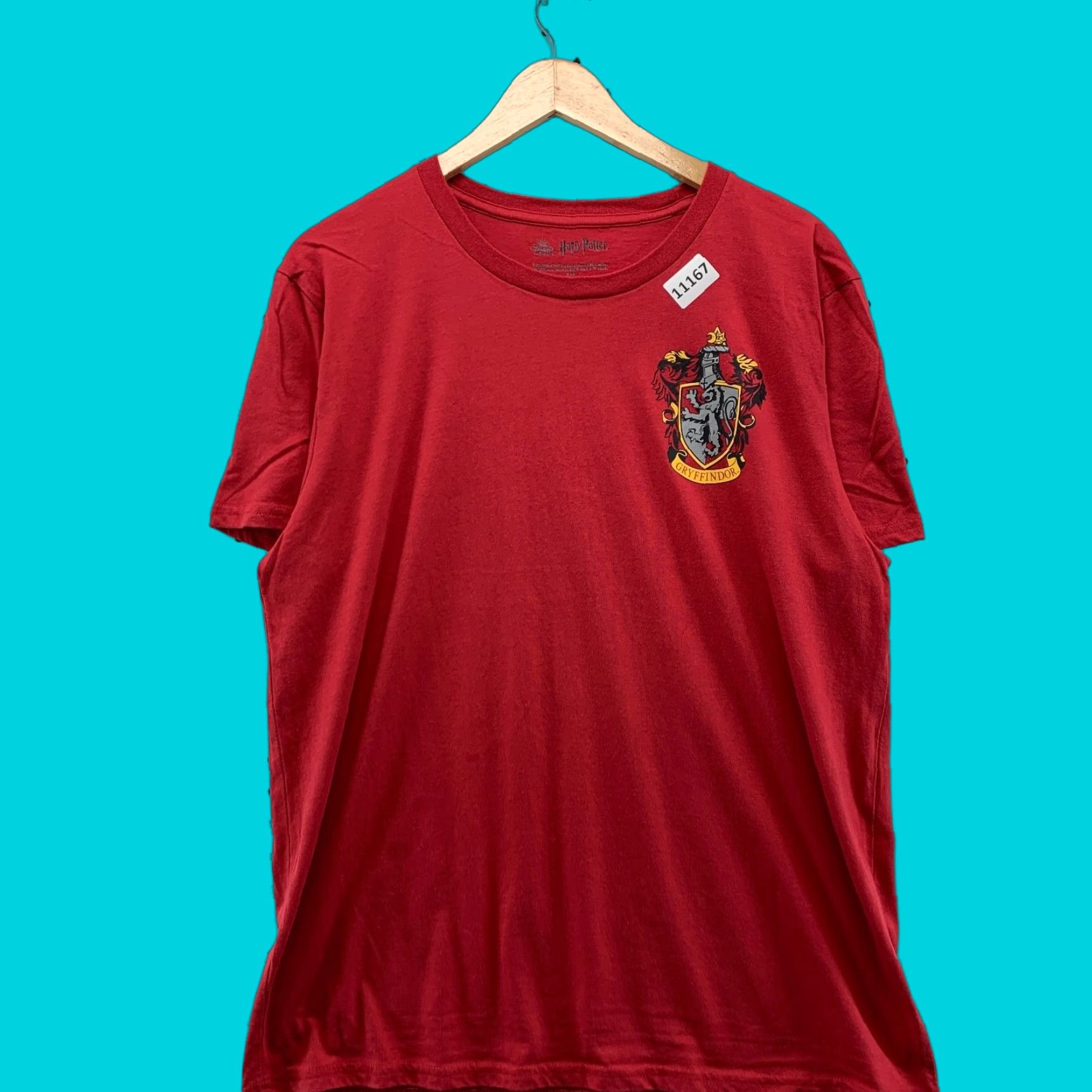 Vintage HARRY POTTER Shirt Mens Large Red Gryffindor Crest Graphic Short Sleeve Size L Size US L / EU 52-54 / 3 - 1 Thumbnail