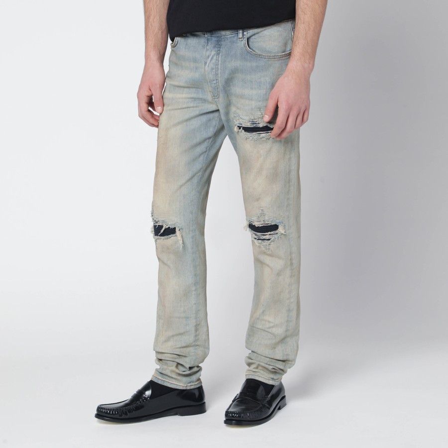 Amiri o1d2blof0226 MX1 Jeans in Light Blue Size US 32 / EU 48 - 3 Thumbnail