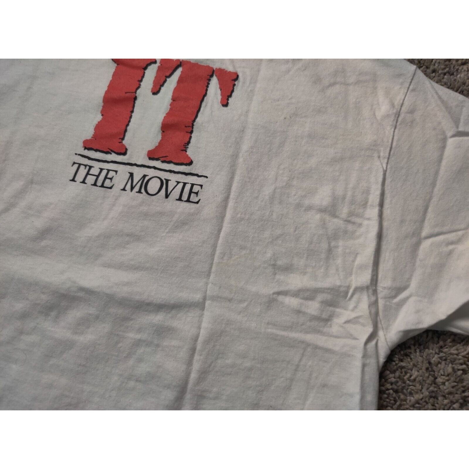 Other IT The Movie Shirt Adult Mens Medium White Red Evil Clown Size US M / EU 48-50 / 2 - 12 Thumbnail