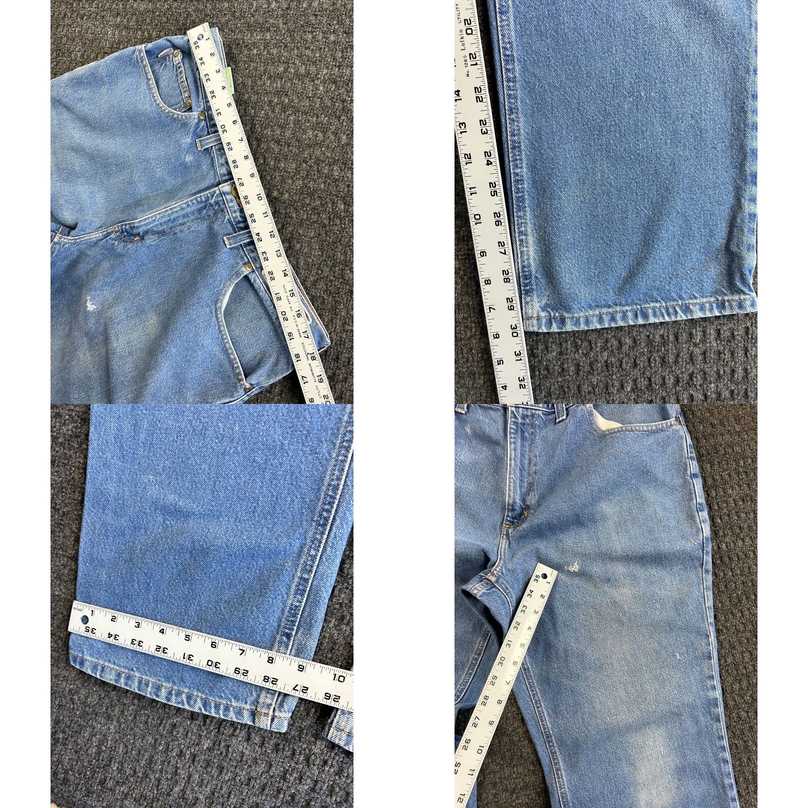 Carhartt VINTAGE Carhartt Jeans Relaxed Fit 38 x 30 Blue Workwear Distressed Grunge Men's Jeans 80s 90s USA Logo Baggy Tailored Casual Denim Carhartt Shirt? Size US 38 / EU 54 - 8 Thumbnail