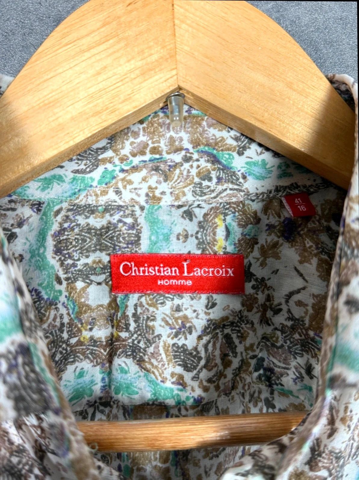Christian Lacroix Christian Lacroix Homme Shirt Floral Pattern Long Sleeve Size US XS / EU 42 / 0 - 3 Thumbnail