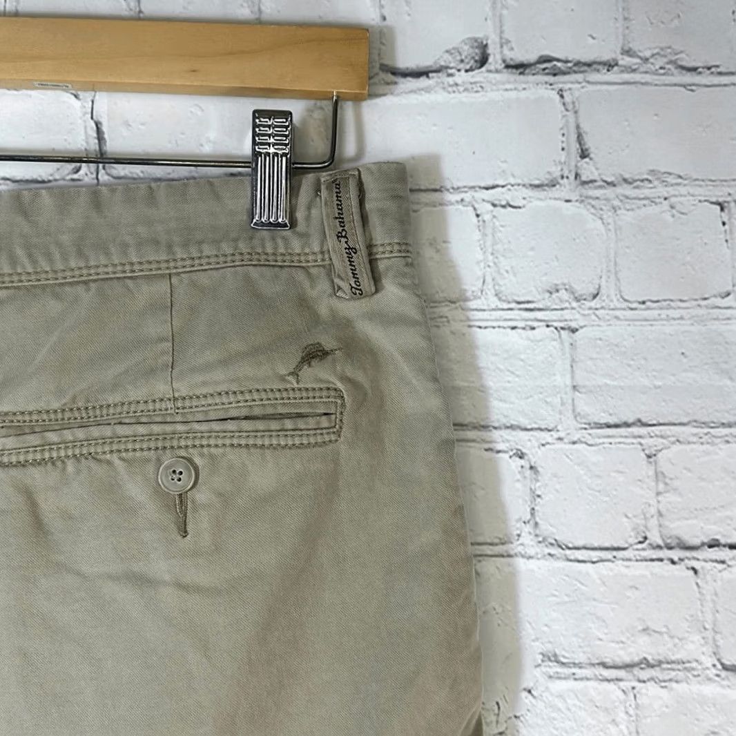 Tommy Bahama Tommy Bahama Men’s Chino Shorts Size 34 Green Tencel Cotton Spandex Stretch Regular Mens Size US 34 / EU 50 - 2 Thumbnail