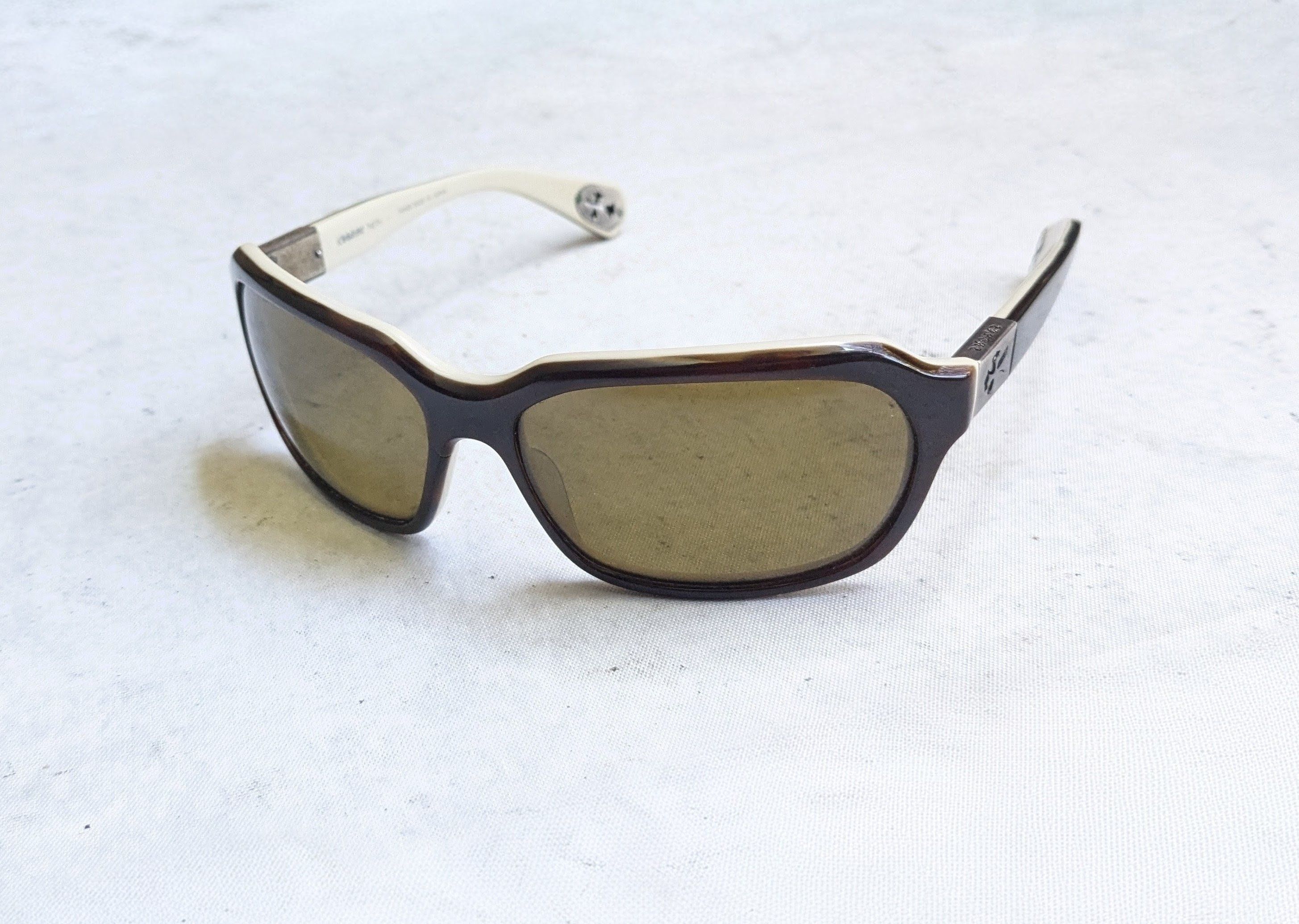 Chrome Hearts Chrome Hearts Sunglasses Injected Green Brown Cross Size ONE SIZE - 1 Thumbnail