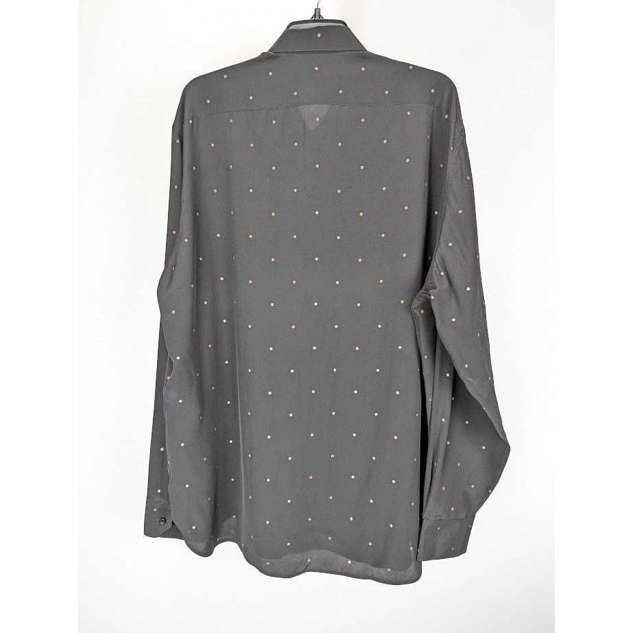 Saint Laurent Paris o1rshd1 Collar Classic Shirt in Black/Gold Size US XL / EU 56 / 4 - 8 Thumbnail