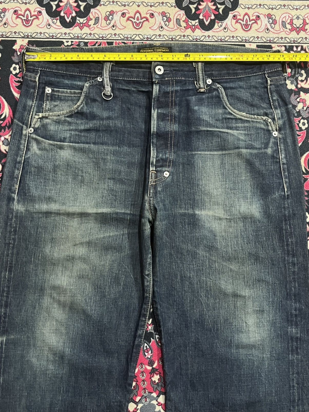 Evisu ⚡️Selvedge⚡️Vintage Japan Brand Nitraid Dark Blue Loose Jeans Size US 37 - 17 Thumbnail