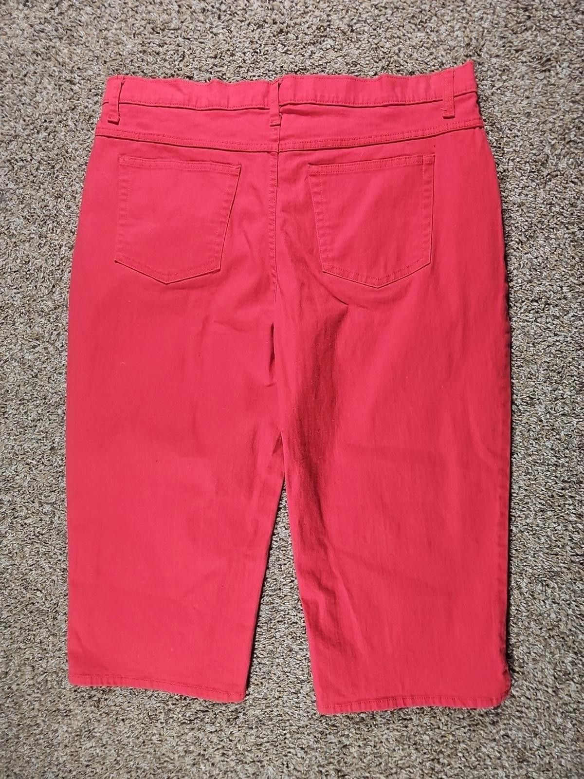 Lee Riders By Lee Pink Capri Pants 36x19 Size 36" / US 14 / IT 50 - 4 Thumbnail