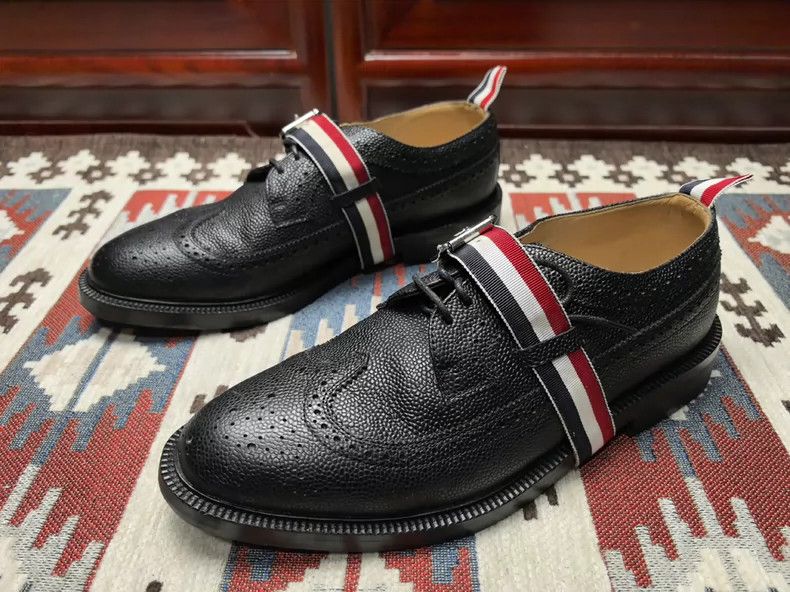 Thom Browne Thom Browne Carved lace straps for vintage leather shoes Size US 8.5 / EU 41-42 - 2 Thumbnail