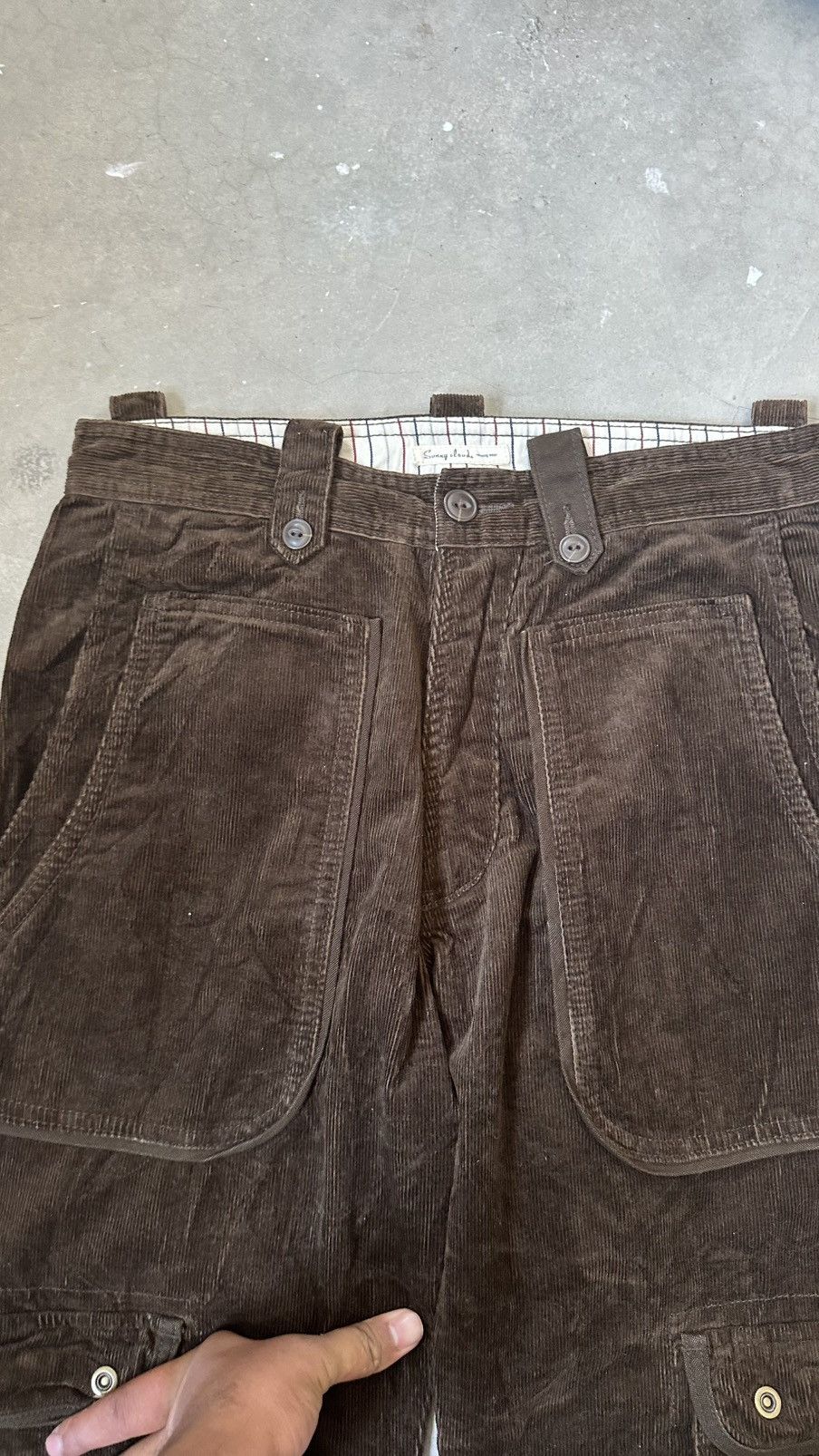 Vintage SUNNY CLOUD CORDUROY CARGO PANT Size US 30 / EU 46 - 6 Thumbnail