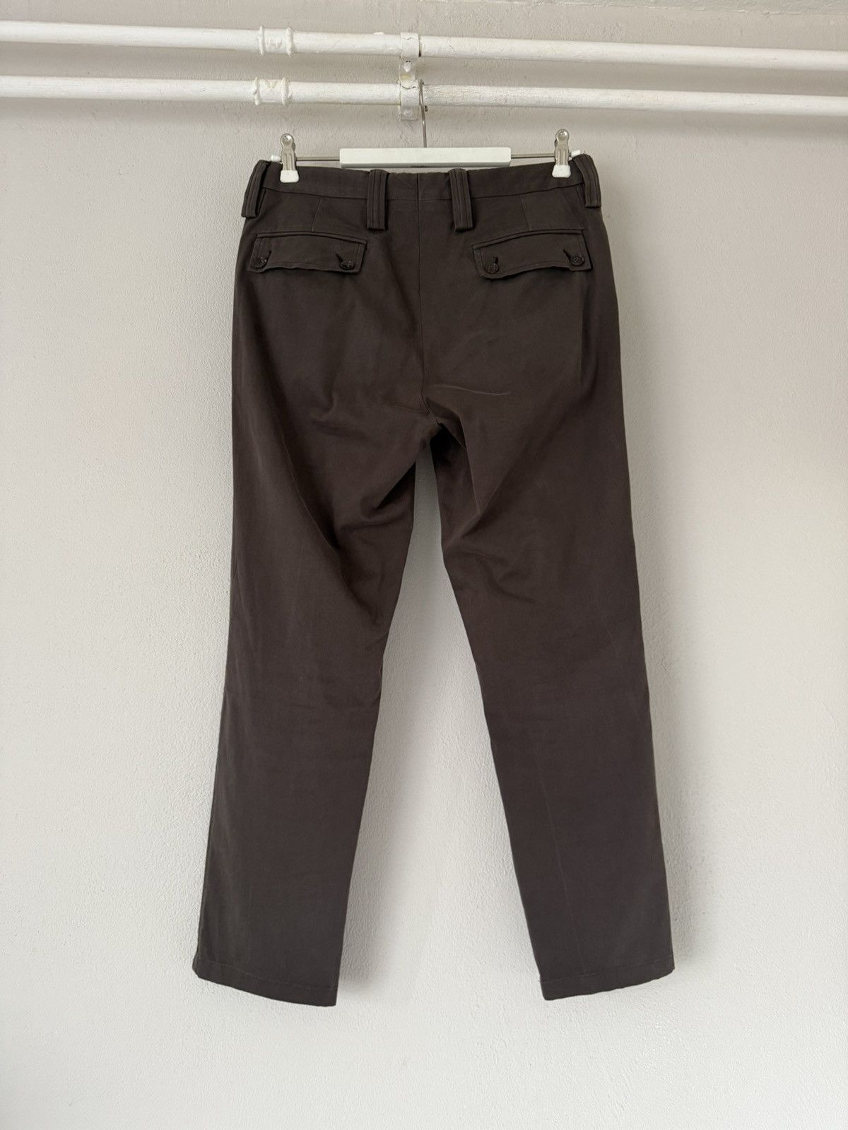 Gucci Gucci Dark Brown Cropped Cotton Trousers IT 46 Size US 30 / EU 46 - 2 Thumbnail