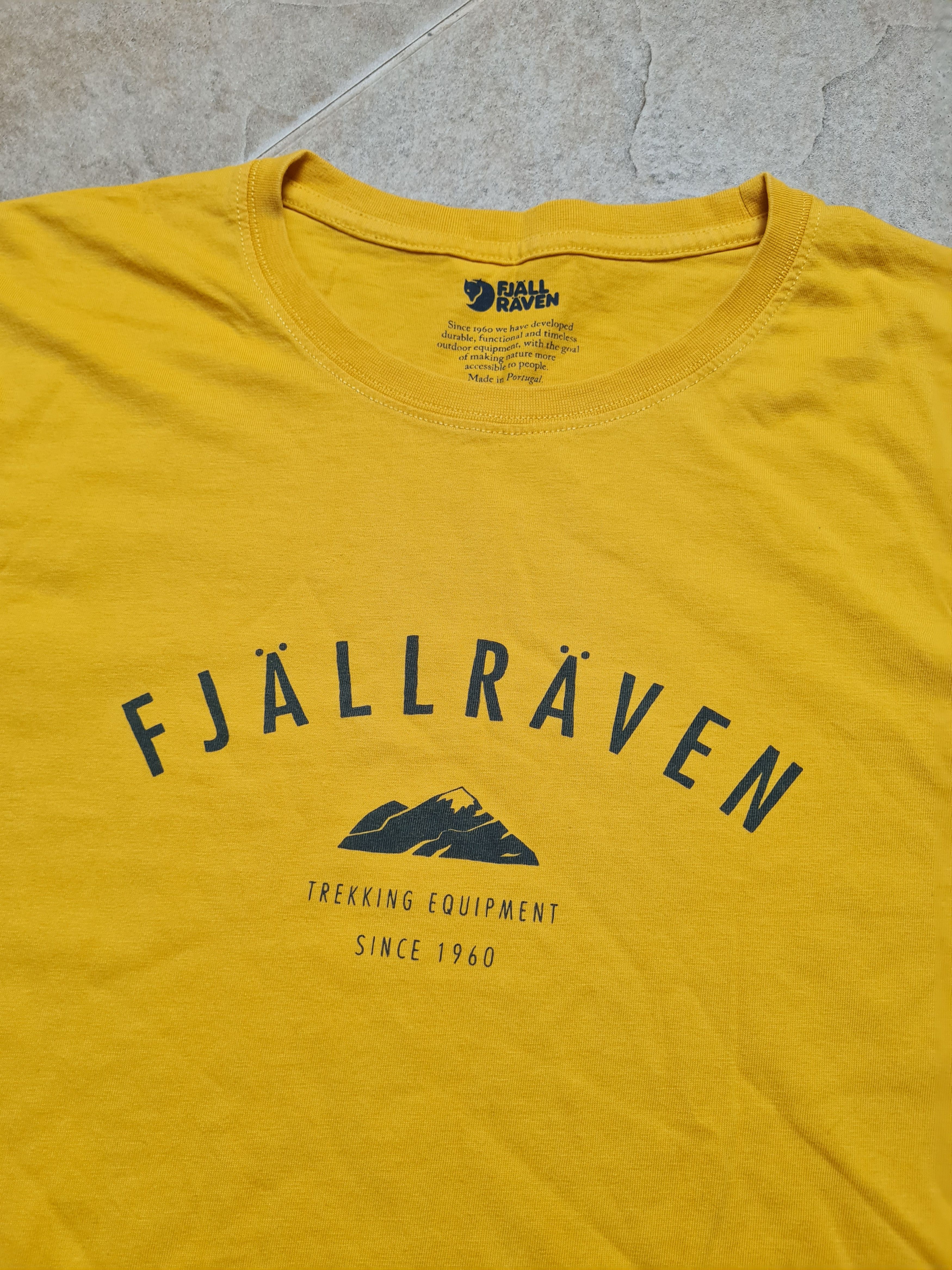 Fjallraven T-Shirt Fjallraven Yellow Mountain Logo Top Vintage Shirt Size US M / EU 48-50 / 2 - 8 Thumbnail