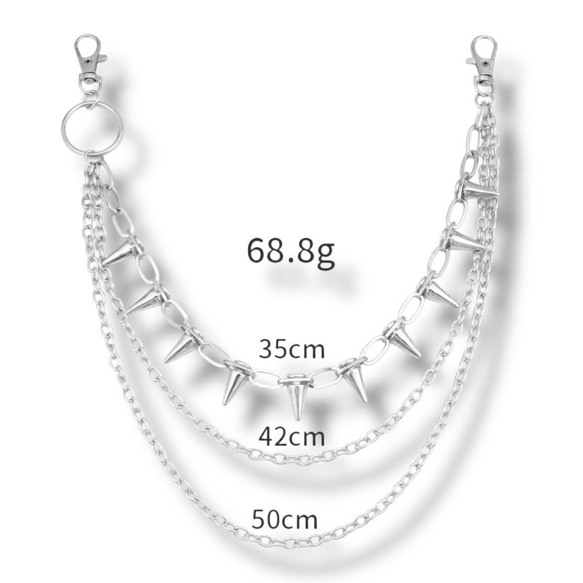 If Six Was Nine Urban Metal Wallet Chain Punk bondage style Size ONE SIZE - 1 Thumbnail