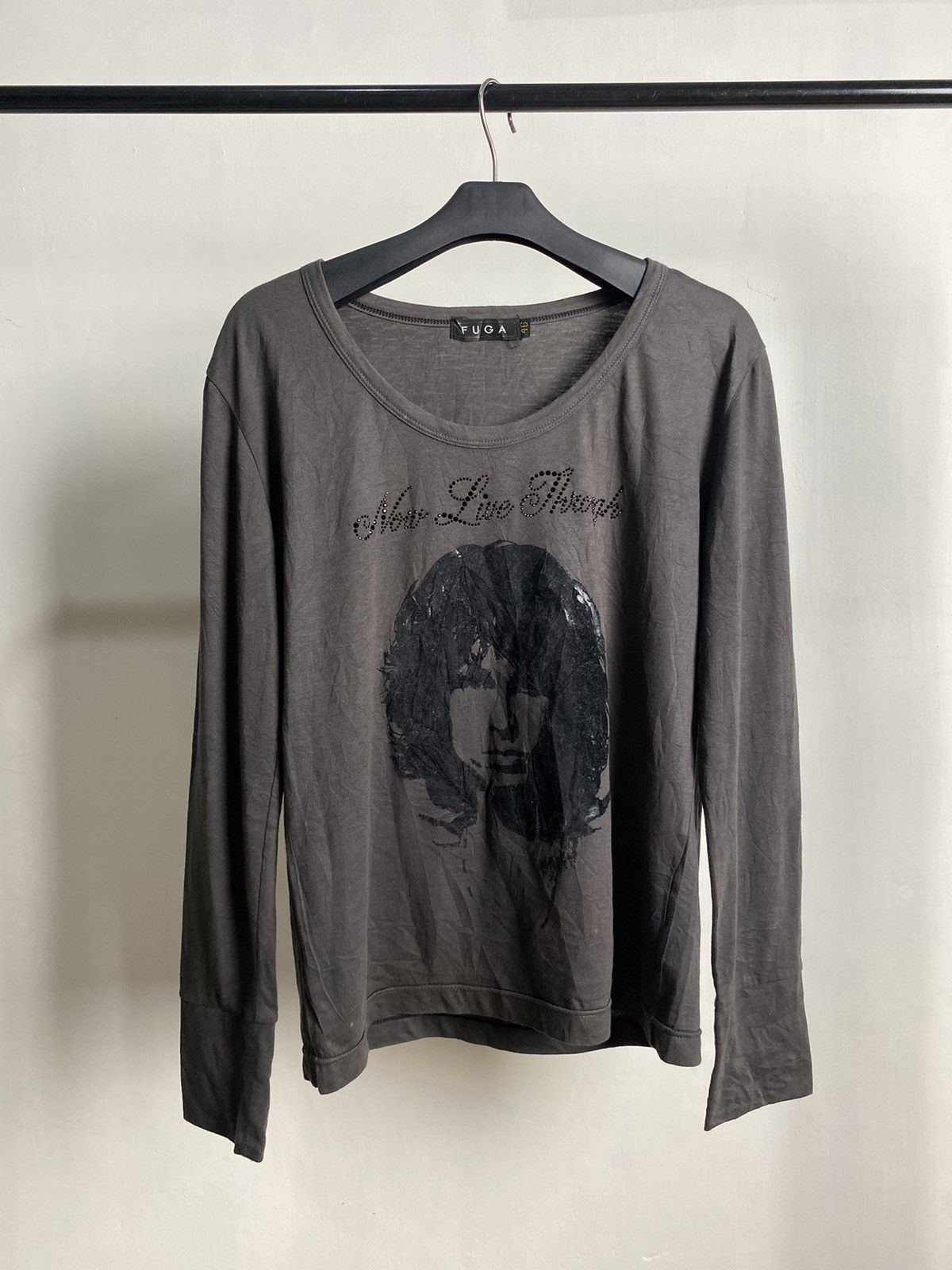 GOSTAR DE FUGA × If Six Was Nine × Japanese Brand Fuga Jpn Velvet Print Jim Morrison Longsleeve Size US S / EU 44-46 / 1 - 1 Thumbnail