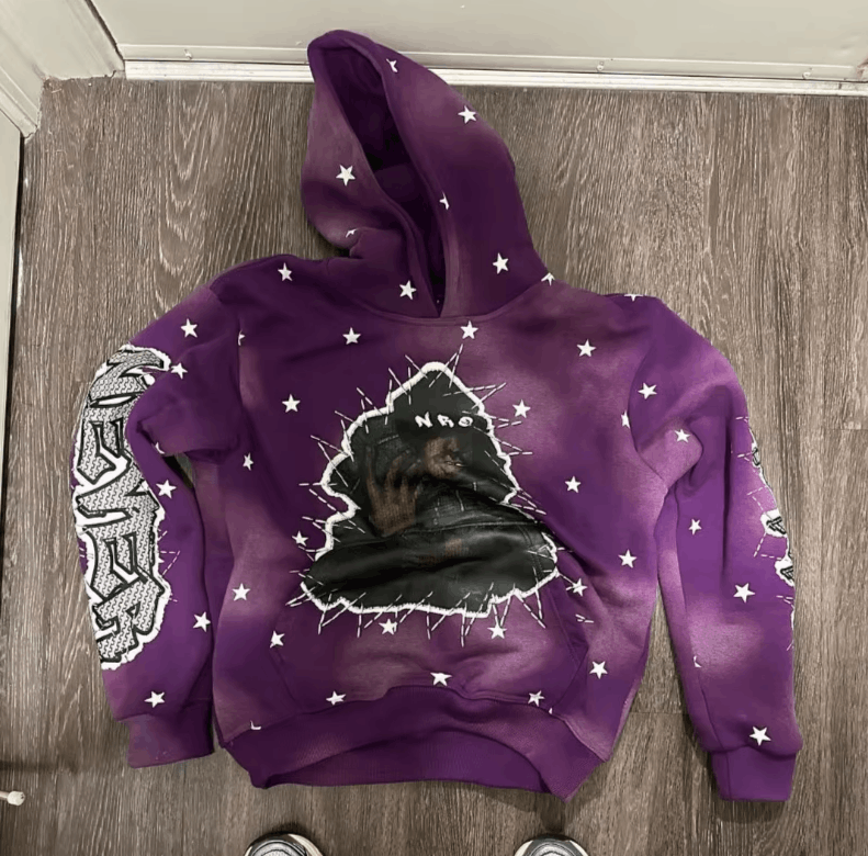 Japanese Brand all over printed purple oversized baggy hoodies Size US M / EU 48-50 / 2 - 1 Thumbnail